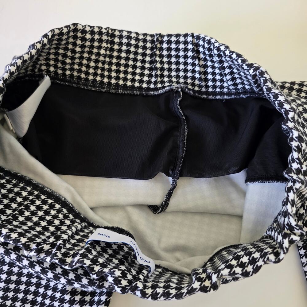 Old Navy Stevie Pull On Houndstooth Pants Womens 1X Plus Stretch Skinny Career - Picture 9 of 11